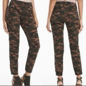 White House Black Market Camo High-Rise Slim Jeans